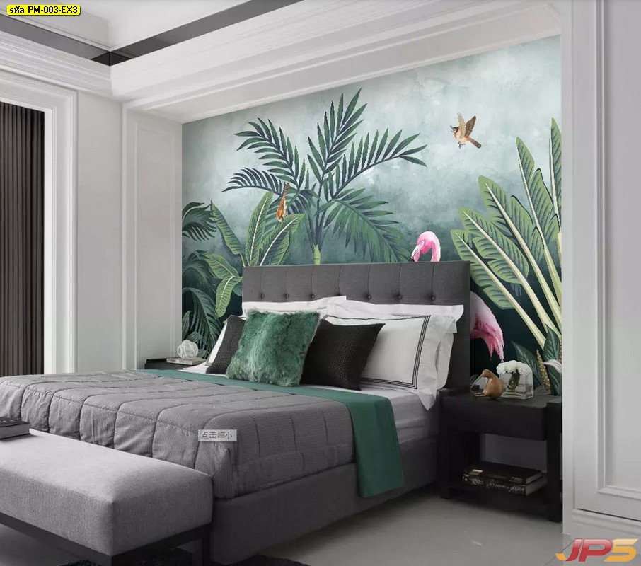 สั่งพิมพ์วอลเปเปอร์ติดผนัง wallpaper ลาย tropical